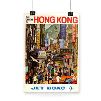 Plakat The Orient is Hongkong Travel Poster