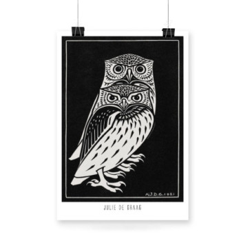 Plakat Two owls