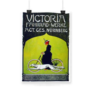 Plakat Victoria Fahrrad Werke Ac Ges Nürnberg 1900s