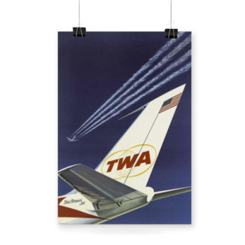 Plakat TWA Star Stream Jet 1960s