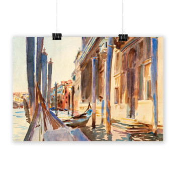 Plakat Gondola Moorings on the Grand Canal by John Singer Sargent 40x60