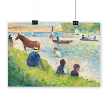 Plakat Horse and Boats