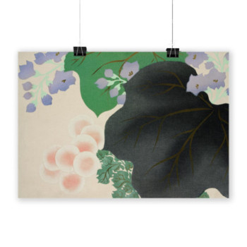 Plakat Flowers and leaves from Momoyogusa