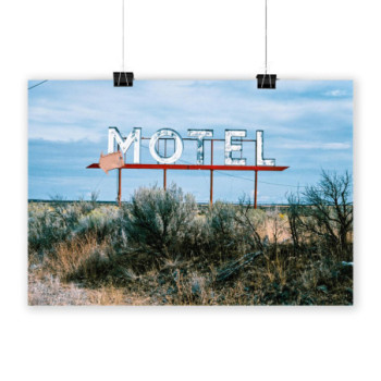 Plakat Motel sign