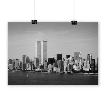 Plakat New York City in which the World Trade Center Twin Towers