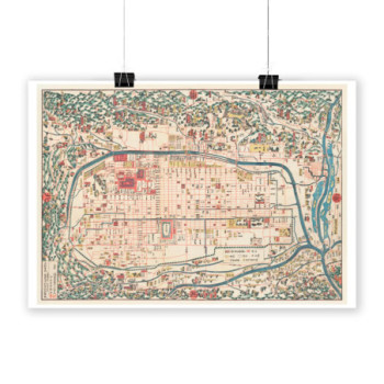 Plakat Map of Kyoto