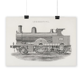 Plakat Locomotive 1891 by Francis William Webb