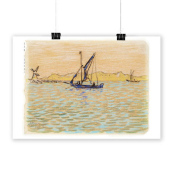 Plakat Sailing boats off the coast of Domburg