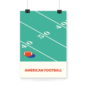 Plakat American football
