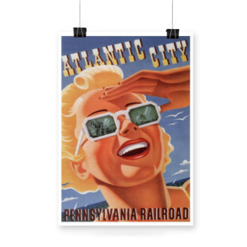 Plakat Atlantic City Travel Poster 1940s