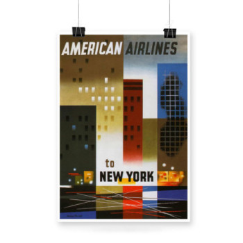 Plakat Amazing New York American Airlines 1940.sjpg