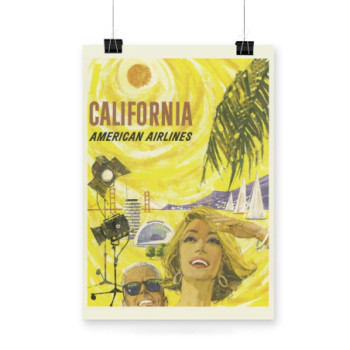 Plakat Amazing California American Airlines 1965s