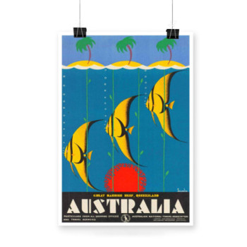 Plakat Australia Travel Poster 1939s