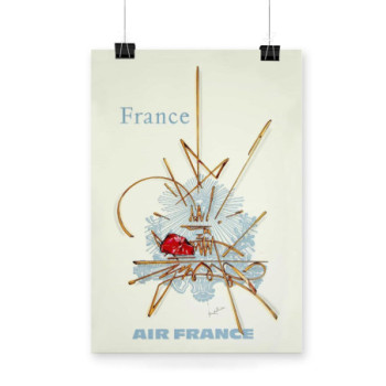 Plakat Air France Georges Mathieu 1968s