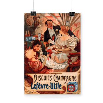 Plakat Biscuits Champagne 1896s