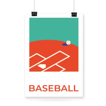 Plakat Baseball frame
