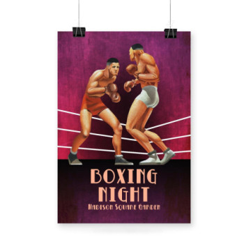 Plakat Boxing Night