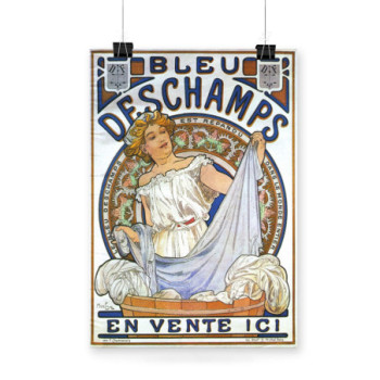 Plakat Bleu Deschamps 1897s