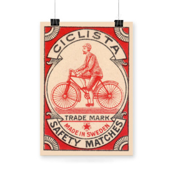 Plakat Ciclista safety matches