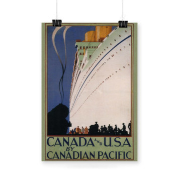 Plakat Canada and USA Travel Poster