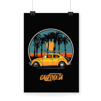 Plakat California sunset