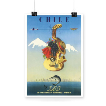 Plakat Chile by SAS 1951s