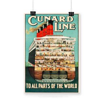 Plakat Cunard line