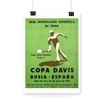 Plakat Copa Davis Rusia Espana