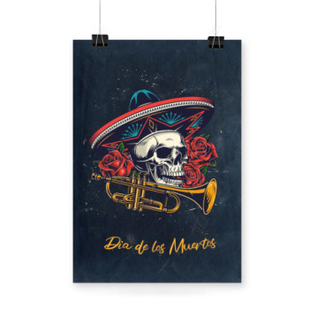 Plakat Dia de los Muertos Piretrum