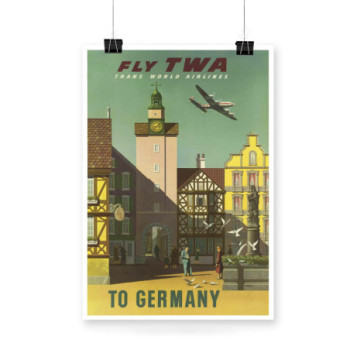 Plakat Germany Fly TWA