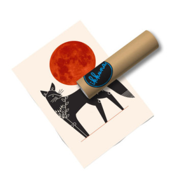 Plakat Fox and Moon