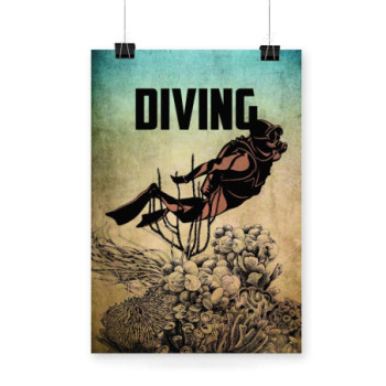 Plakat Diving