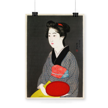 Plakat Girl in a SumWaitress Holding a Traymer Kimono