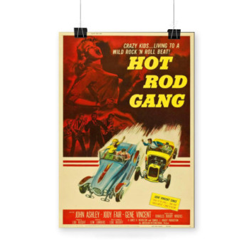 Plakat Hot Rod Gang Movie Poster 1958s