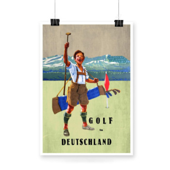 Plakat Golf In Deutschland