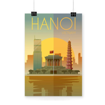 Plakat Hanoi Vietnam