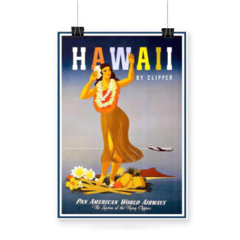 Plakat Hawaii Travel Poster 1948s