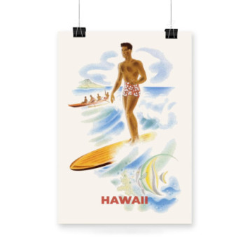 Plakat Hawaii Surfing