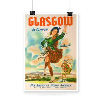 Plakat Glasgow by Pan American