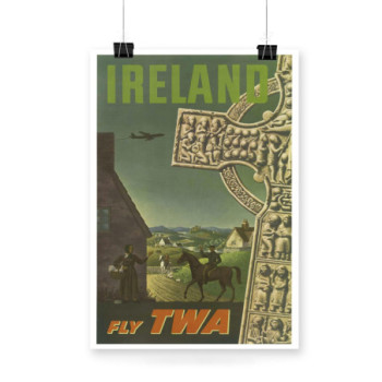 Plakat Ireland Fly TWA 1950s