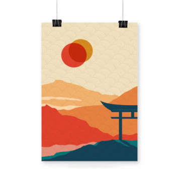 Plakat Japanese landscape