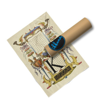 Plakat Letter K The Model Book of Calligraphy