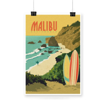 Plakat Malibu California