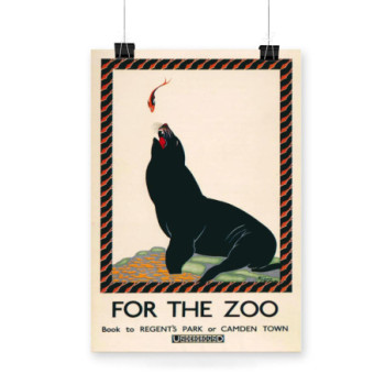 Plakat London ZOO 1925s