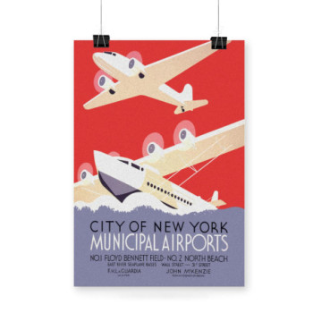 Plakat New York Municipal Airports