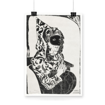 Plakat Masked woman with cape