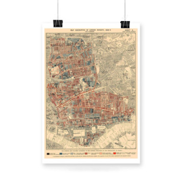 Plakat Map of London 1898
