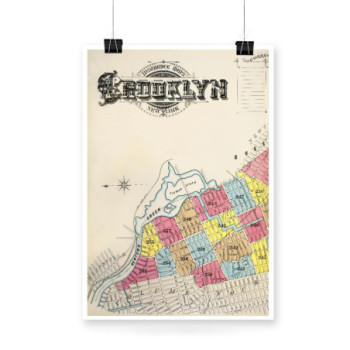 Plakat Map from Brooklyn