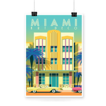 Plakat Miami Art Deco