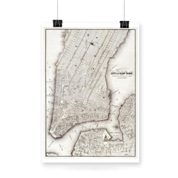 Plakat Map of the city of New York